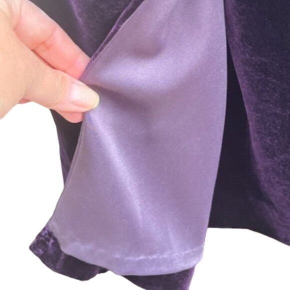 Emporio Armani NWOT Women's Strapless Purple Velvet Mini Dress Party EUR 36 US 6 - Picture 5 of 15